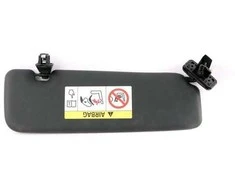 BMW F33 F83 M4 Kairės saulės skydelis su etiketės veidrodžiu apšviestas juodas 51167391861