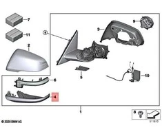 BMW F39 apatinio korpuso kairioji dalis Originalus 51169449375
