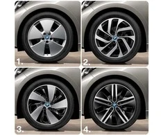 BMW F39 F45 F48 stebulės dangtelis su mėlynu žiedu originalus 36136852052