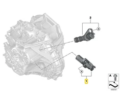 BMW F40 F44 F45 F46 F48 F39 F56 F55 F54 F57 F60 Įvesties greičio jutiklis Originalus 28008486548