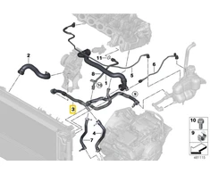 Bmw F45 F46 F54 F55 F56 F57 Variklio Išsiplėtimo Bakas Originalus 17128593800
