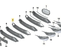 Bmw F45 F46 Grilis 2017 2019 Originalus 51117460158