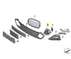 Bmw F45 F46 Priekinis Desinysis Stabdžių Kanalo Adapteris Originalus 51118075110