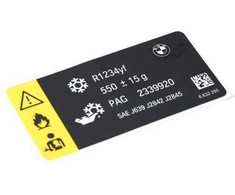 Bmw Etiketė Aušinimo Skystis F87 M2 F30 LCI F80 M3 Originalus 71236832295
