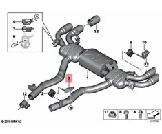 BMW G05 išmetimo sistemos laikiklis Originalus 18307935435