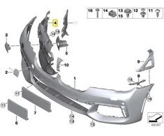 Bmw G11 G12 Kairysis Rūko Žibintų Palaikymas Originalus 51118061129