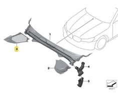 BMW G11 G12 Priekinis Gaubtas Originalus 51717357240