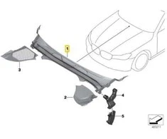 BMW G11 G12 Priekinis Gaubtas Originalus 51717357237