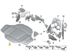 Bmw G11 G12 Variklio Gaubto Izoliacijos 51487330652 Originalus