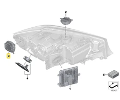 Bmw G20 3 Led Modulys Signalizacijos Dešinysis Originalus 63118496138