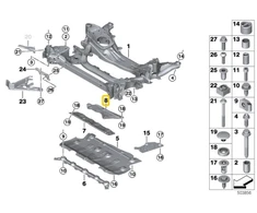 BMW G20 G21 Galinio Stabdžių Atramos Originalus 31106885882
