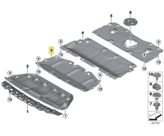 BMW G20 G21 Variklio Apsauga Priekyje Originalus 51757340857
