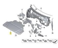 Bmw G20 G21 Variklio Gaubto Izoliacijos Priekinis Gaubtas Originalus 51487434845