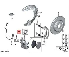 BMW G20 G30 G31 X3 X4 Z4 Originalus 34116872802