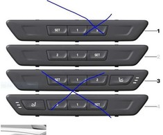 Bmw G30 F90 G31 G32 Dešinės Sėdės Funkcijų Valdymas Originalus 61316826749
