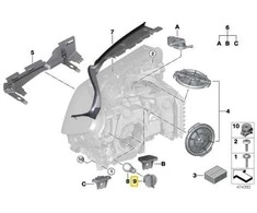 BMW G30 F90 G31 Rodiklio Žibintų Lizdas Originalus 63117410731