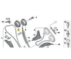 BMW G30 G11 G12 G14 G15 G16 X5 G05 X6 G06 X7 G07 Išvesties kamšto reguliavimo vienetas Originalus 11368601045
