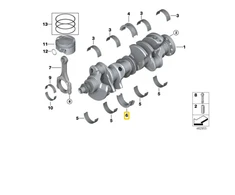 Bmw G30 G11 G12 G14 G15 G16 X5 X6 X7 Guolis-Guolio Apvalkalas Žalias Originalus 11218655141