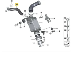 Bmw G30 G11 G12 Šlaunio Šilumos Vamzdis Originalus 13718664925