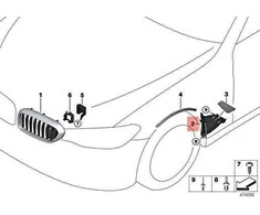 Bmw G30 G31 Dešinės Šoninės Oro Kanalo Vidinė Dėžė Originalus 51137349592