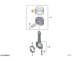 BMW G30 G31 G11 G12 X5 G05 X6 G06 X7 G07 Originalus 11258575422