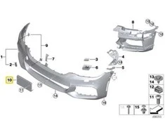 Bmw G30 G31 Numerio Plokštelių Laikikas Originalus 51138070399