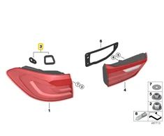 Bmw G31 Galinio Šviesos Atramos Antskydžio Dešinės Pusės Originalus 63217475846