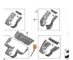 BMW G42 veidrodžio pagrindo dangtelio rinkinys originalus 51165B4C9F2