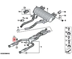 BMW G80 M3 G82 M4 Variklio Laikiklis Originalus 18207883020