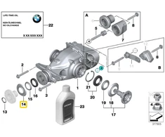 BMW Galinio Diferencialo Dulkės Anga E81 E87 E90 1 3 Serija Originalus 33127518511