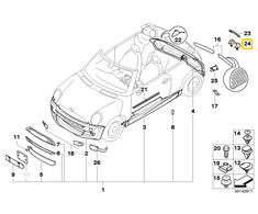 BMW Galinio Kairio Suvirinimo Dangtelis Viršutinis 51127151815
