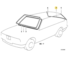 Bmw Galinio Stiklo Dangos Juostele Originalus 51311947248