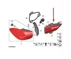 BMW Galinio Šviesos Priekinis Kairysis X2 F39 2016 2019 Originalus 63217420747