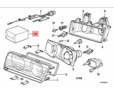 BMW Galios Žibintų Remonto Komplektas E36 63128360044
