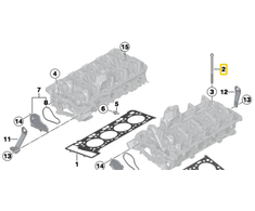 BMW Galvos Cilindro Suvirinimo Ratas Originalus 11127582454