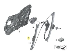 BMW Galvos Kėliukas Be Variklio Užpakalinis Kairys 6 G32 GT 09 2016 12 2019 Originalus 51358494805