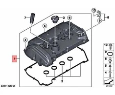 Bmw Galvos Viršutinė Danga F20 F21 F30 Originalus 11127646553