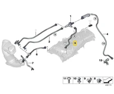 BMW Garso Emission System Lines F20 F21 F30 G20 G30 Originalus 13907645857