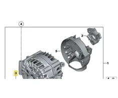Bmw Generatoriaus Riemenscheibe 5 G30 7 G11 Originalus 12318636420