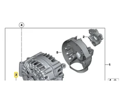 Bmw Generatoriaus Riemenscheibe 5 G30 7 G11 Originalus 12318636420