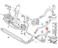BMW Grąžinimo Vamzdis 1 E82 135i 3 E90 335i Originalus 32416784392