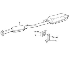 Bmw Gummilager 3 E36 8 E31 18211723101