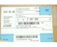 BMW Gummilager Stabi Reparatursatz E60 E61 E63 Originalus 31352347942