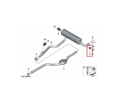 BMW F20 F21 Guminis tvirtinimas originalus 18208587578