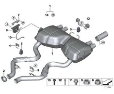 BMW Gumos Montavimo 3 E90 E92 E93 X5 E70 Z4 E85 E86 Originalus 18207544809