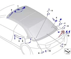 Bmw Hall Efektinis Swith 4 F33 F83 M4 Z4 E89 Originalus 61319171484
