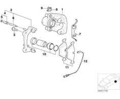 Bmw Haltefeder E46 E38 E31 X5 34211159963