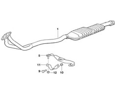 Bmw Haltelasche 3 E30 E36 Originalus 18211712639