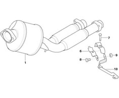 Bmw Haltelasche 5 E39 7 E38 Originalus 18212247983