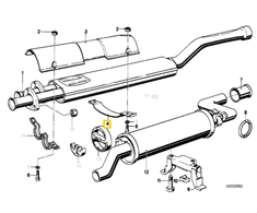 Bmw Halter 2500 3.3Li 5 E12 Originalus 18121245566